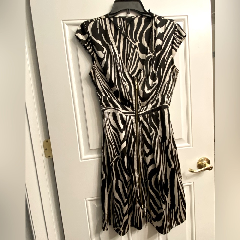 Sexy silky zebra dress